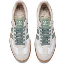 Adidas Samba Sneakers Putty Green White Silver Size 8.5