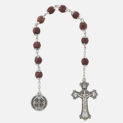 Brown Bead Pompeii Collection One-Decade Rosary Catholic Gift Rosario Decada