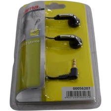 NEW Hama HK-207 Wired In-Ear Headphones Earphones Black/Silver 
