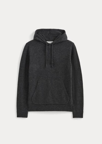 Everlane The Felted Merino Hoodie Sweater Charcoal Gray Size M NWT