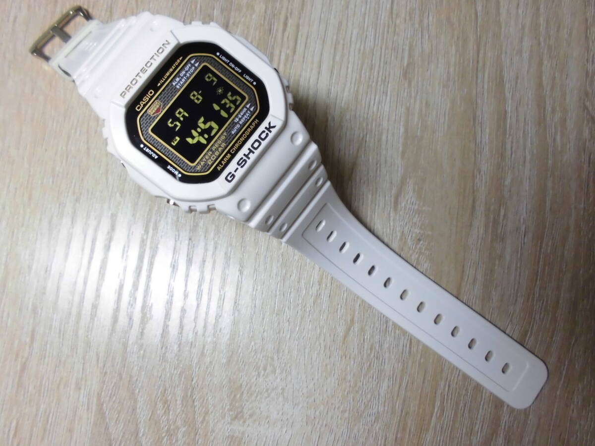 腕時計 CASIO G-SHOCK DW-5025B ホワイト 25周年モデル CASIO G-SHOCK(ジーショック) DW-5025B-7JF 25周年記念 Rising