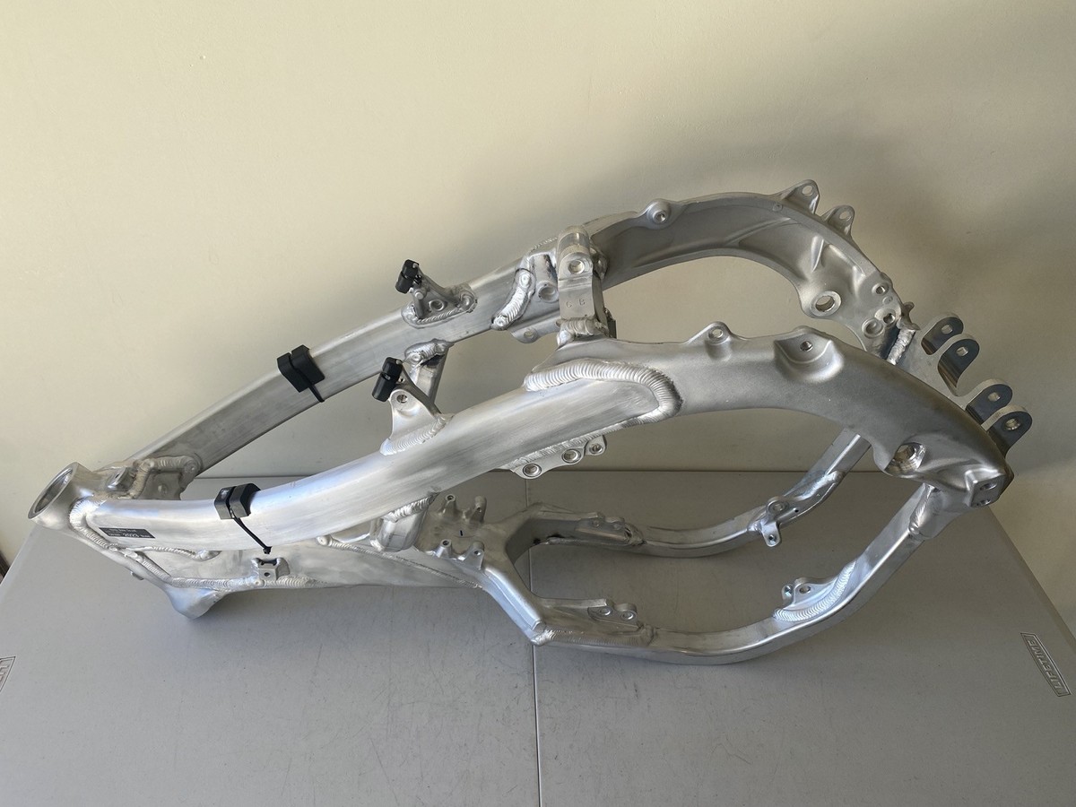 2023 Honda CRF250R Frame Chassis OEM 50010-MKE-AF0 Silver Polished
