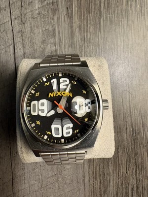 New Nixon Time Teller Fisheye Staintless Steel / Black Dial Watch