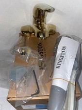 Kingston Chatham Collection 4  Centerset Polished Brass Bathroom Faucet KB542