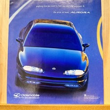 1996 Oldsmobile Aurora Black Sedan V8 Vintage Print Ad Road Car Auto Advert 1996 Oldsmobile Aurora Black Sedan V8 Vintage Print Ad Road Car Auto Advert