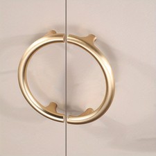 2 Pièces Poignées De Meuble Semi-Circulaires Dorées Pour Tiroirs Et Placards
