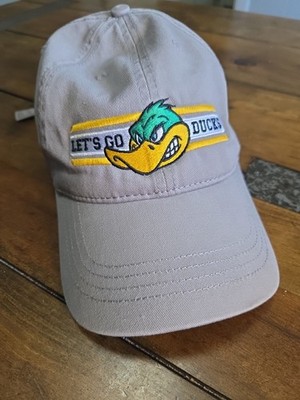 Oregon Ducks Hat Cap America Grey Curved Brim Embroidered Mascot Strapback Golf