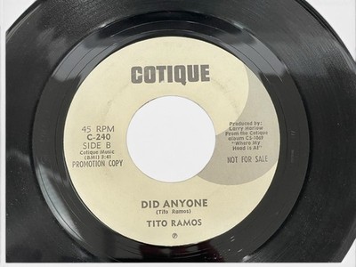 Tito Ramos Big  T  LATIN FUNK SOUL PROMO VG+