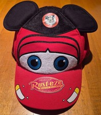 Disney Parks Disneyland Cars Red Size Youth Mickey Mouse Ears Lightning McQueen
