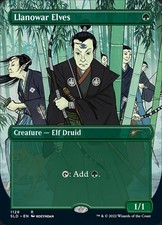 Llanowar Elves (SLD) - Foil Extended Art SLD NM MTG
