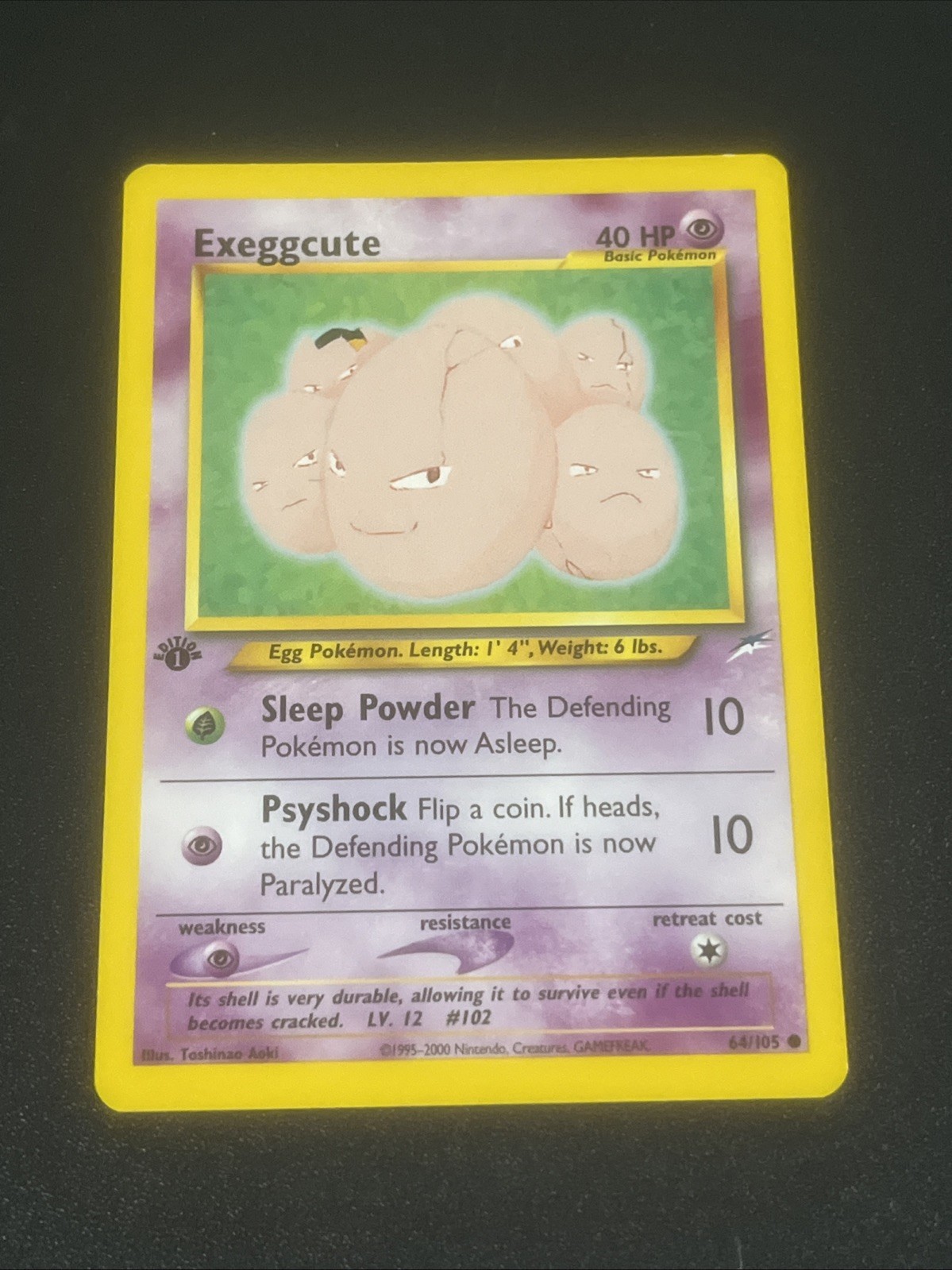 1st Edition Exeggcute 64/105 - Neo Destiny - NM Pokémon