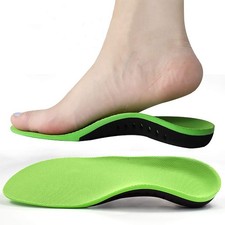 Insoles, Flat Foot Arch Support, Arch Cushion, Odor-Resistant, Sports, Unisex,