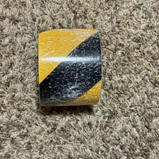 Floor Marking Rs4by Reflective Safety Tape Vinyl Black/Yellow 4" W X 10 Yd New