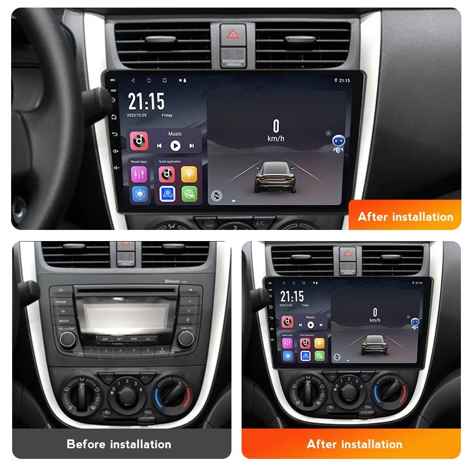 9"Android Head Unit Carplay Radio GPS SATNav DAB For Suzuki Cultus Celerio 14-24 - Image 2 of 4