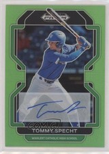2022 Panini Prizm Draft Picks Lime Green 1/23 Tommy Specht #PDP169 Auto 0nr3