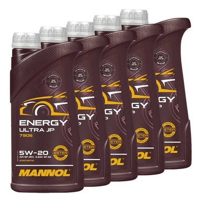 Motoröl MANNOL Energy Ultra JP 5W-20 API SP 5 X 1 Liter für Ford Hyundai Toyota
