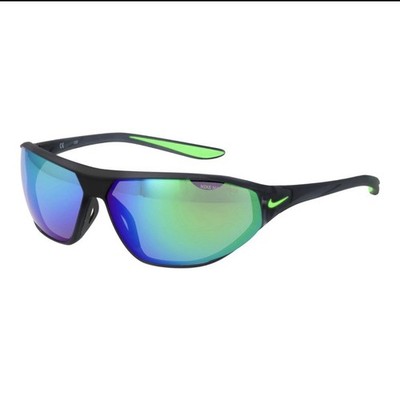 Nike Sonnenbrille DQ0993 021 Aero Swift M Grün Grau Reflektiert 65mm Unisex NEU