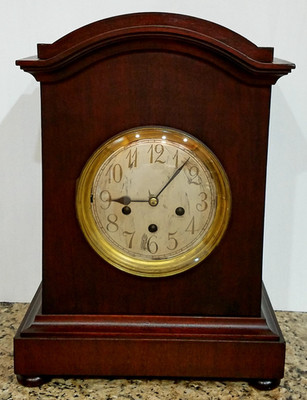 Antique German Junghans Quarter Hour Westminster Chime Bracket Clock 8-Day
