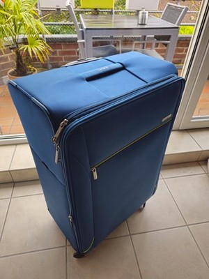 Samsonite Base Breeze Koffer 4-Rollen-Trolley 81 cm Erweiterbar Petrol Blue