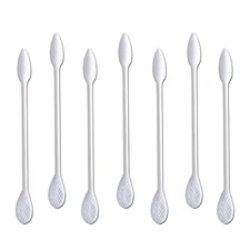 Precision Makeup Cotton Swabs, Double-Ended XL Cotton Buds with Pointed and Flat