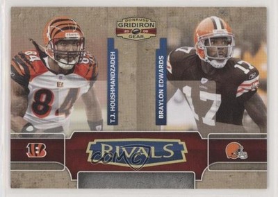 2008 Donruss Gridiron Gear Rivals Gold TJ Houshmandzadeh Braylon Edwards l8x
