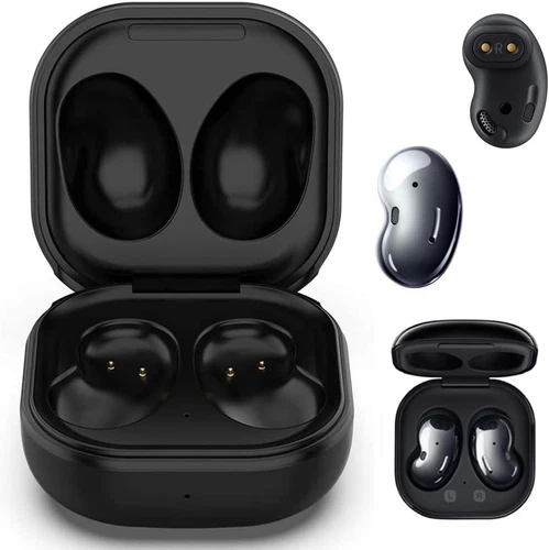 Charging Case for Galaxy Buds Live SM-R180, Replacement Charger Dock Black 