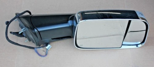 2013-2021 Dodge Ram 1500 2500 3500 Right Mirror Towing Chrome (cracked housing)