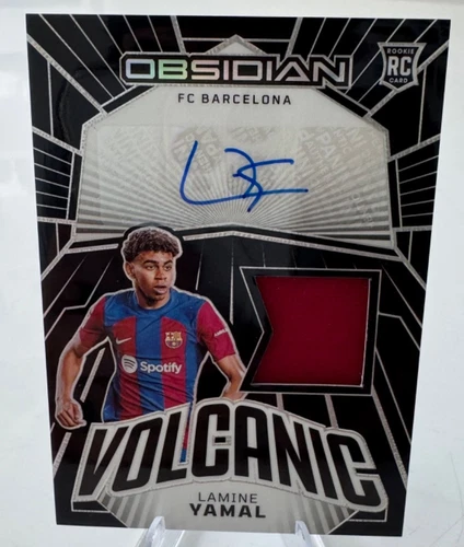 2023-24 Panini Obsidian - Volcanic Lamine Yamal Auto (JERSEY #10) RC - 10 / 199