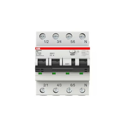ABB DS203NCA-C32/0,03 Fehlerstrom-Leitungsschutzschalter, 4-Polig, 10kA, 32A, Ty
