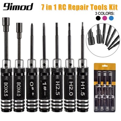 9IMOD RC Hex Driver Set Metal Screwdriver Repair  Tools Kit Hexagon Wrench Tools