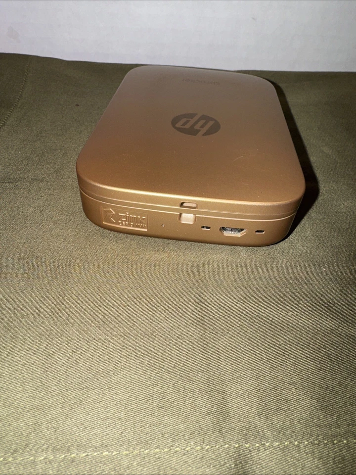 P Sprocket Photo Printer Gold Z3Z94A 2x3 Bluetooth ZINK Tested Works Great - Image 3 of 4
