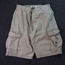 Levi's Workwear Shorts Mens 33 Tan Cargo Baggy Vintage 2000s Y2k Skater Army