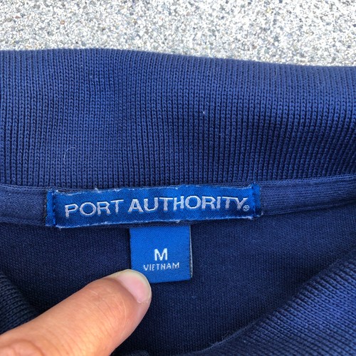 VTG PORT AUTHORITY BEL AIR BAY CLUB Polo Shirt Men's MEDIUM Blue Los Angeles - Picture 4 of 7