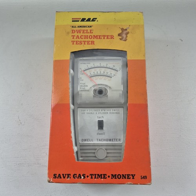 #ad VTG RAC Dwell Points Tach Tester Model 549 Made in USA With Box amp; Manual COA $24.50