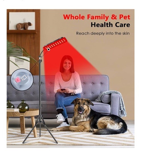 Red Light Therapy Lamp with Stand, 660nm Red & 850nm Infrared Light READ!