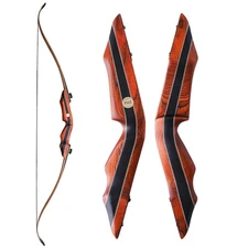 PMZ Archery 60" Takedown Traditional Longbow Recurve Bow for Hunting 35lbs