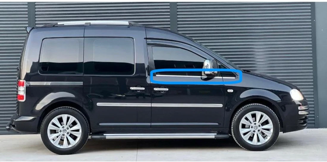 Cornice Specchietto Laterale Sinistro Nero Opaco – Per VW T5 (2003-2009) E Caddy MK3 (2004-2015) - 4