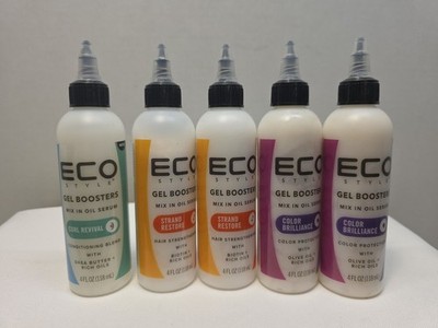 Eco Style Gel Boosters Color Brilliance Curl Revival Strand Restore 4oz Exp 2027