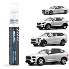 Car Touch Up Paint(Crystal White(707)) for Volvo, Car Paint Scratch Repair Ki...