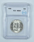 1950 Franklin Half Dollar MS64 ICG