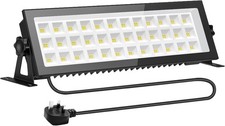 LED Floodlight Outdoor,100W 13000LM Flood Lights with 1.5M Plug,6500K Cold Whit