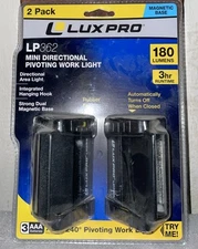 Lux Pro 2 Pack LP362 Mini Directional Pivoting Work Light