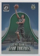 2017 Donruss Optic All Clear for Takeoff Green Prizm 2/5 Malcolm Brogdon #15 fm0