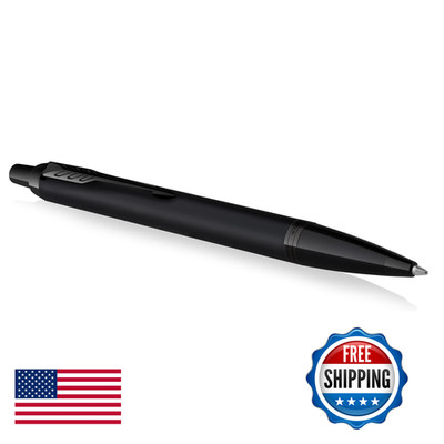Parker Im Ballpoint Pen Matte Black Black Trim Medium Point Blue Ink Refill