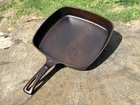 Vintage Wagner Ware Cast Iron Square Skillet 1218 AA