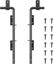 18" Gate Drop Rod, Cane Bolt- Easy to Install, Premium Black Plastic Spraying -