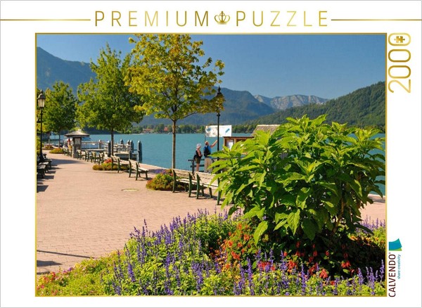 Calvendo Puzzle Tegernsee Lakeside Promenade | 2000 Pieces, Finished Size 35.4 ×-image