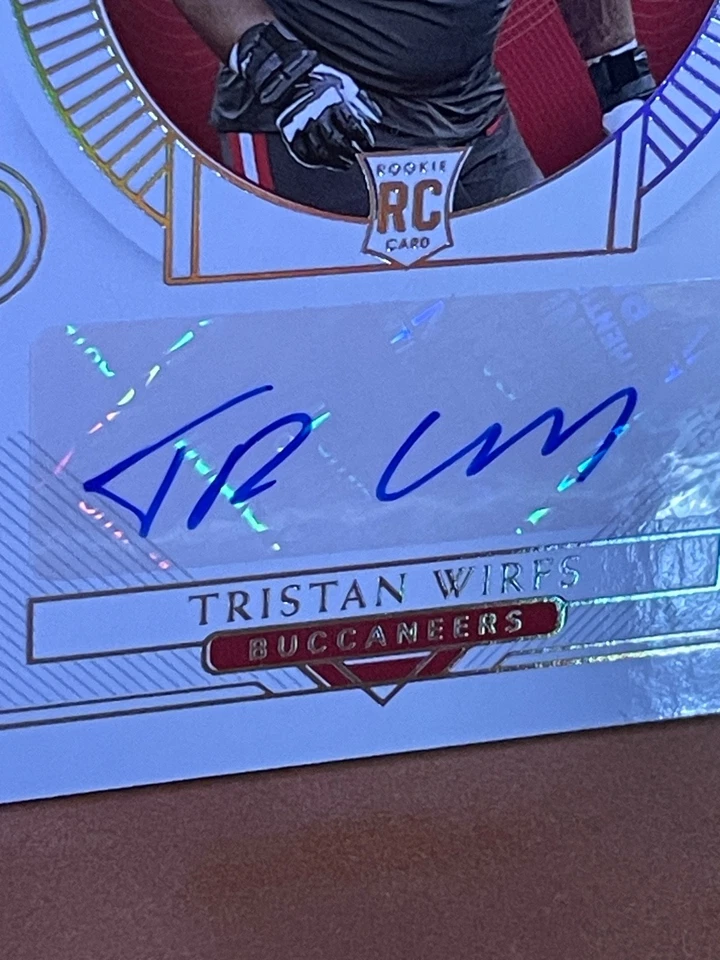 2020 Panini National Treasures Tristan Wirfs Rookie Auto GRAIL - Holo Silver /25 - Image 3 of 4