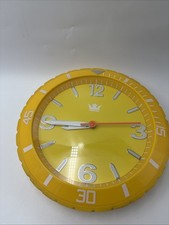 Rare Vintage Sempre Quartz Wall Clock - Yello...