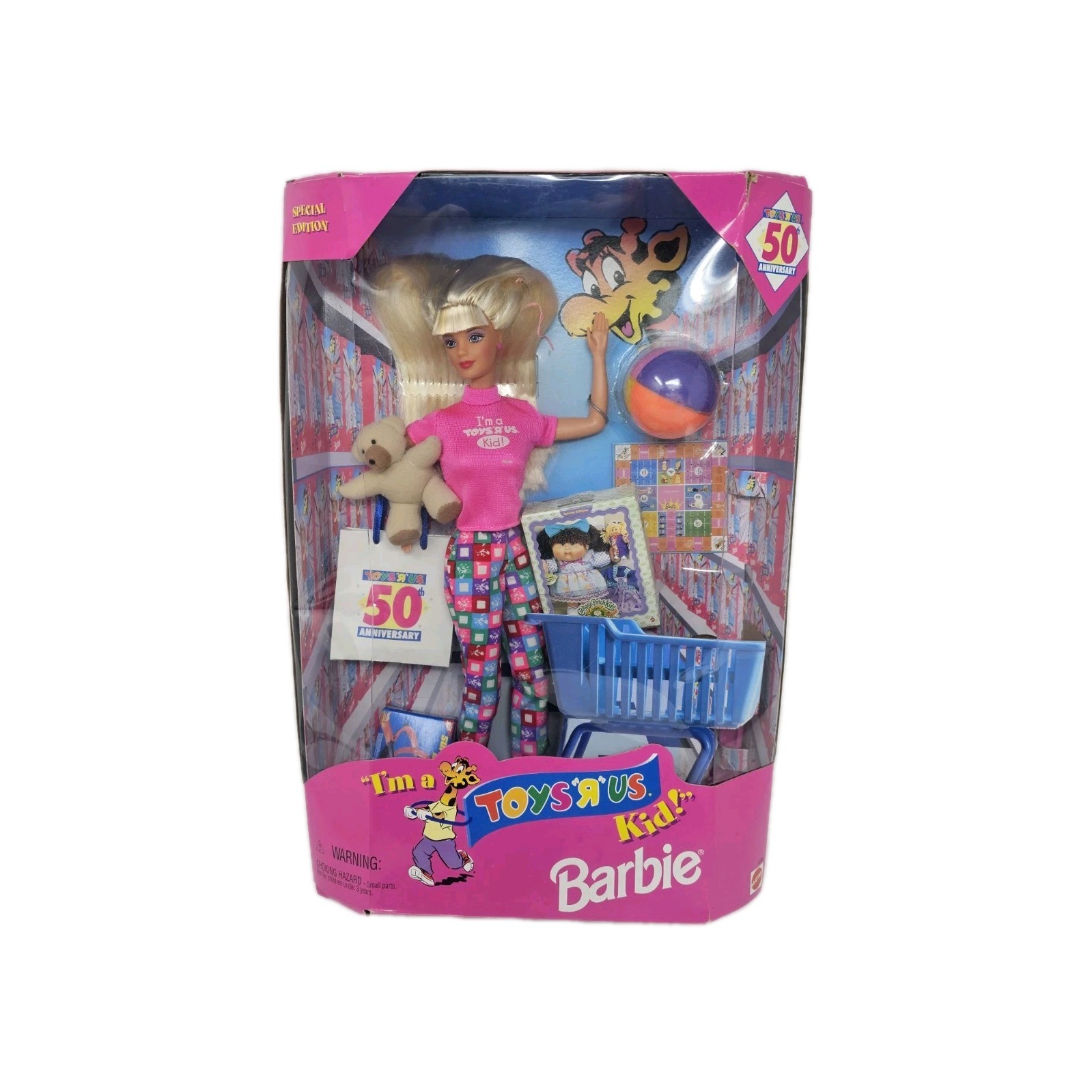 R Us Kid Barbie 50th Anniversary Doll 1997 Mattel 18895